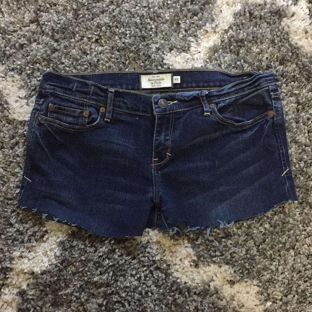 Abercrombie & Fitch | Dark Denim DIY Denim Shorts
